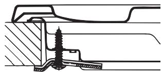 HOTPOINT PCN 642 HA - Schema voor de bevestiging van de haken - 2