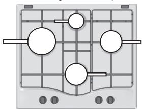 HOTPOINT PCN 642 HA - Consejos prácticos para el uso de los quemadores - 1