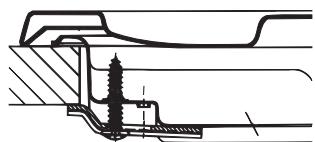 HOTPOINT PCN 642 HA - Schema voor de bevestiging van de haken - 1