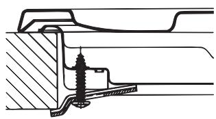 HOTPOINT PCN 642 HA - Schéma de fixation des crochets - 3