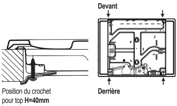 HOTPOINT PCN 731 T/D2/IX/A - Schéma de fixation des crochets - 3