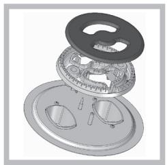 HOTPOINT PCN 731 T/D2/IX/A - Replacing the Triple ring burner nozzles - 1