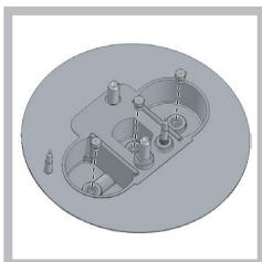 HOTPOINT PCN 732 T/D2/IX/A - Replacing the nozzles on separate "double flame " burners - 2