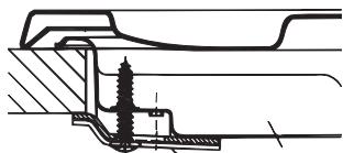 HOTPOINT PCN 752 T/IX/A - Hook fastening diagram - 1
