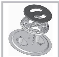HOTPOINT PCN 752 T/IX/A - Replacing the Triple ring burner nozzles - 1