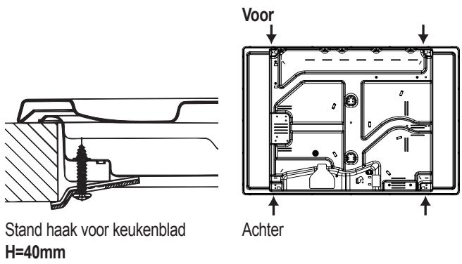 HOTPOINT PCN 752 T/IX/HA - Schema voor de bevestiging van de haken - 3