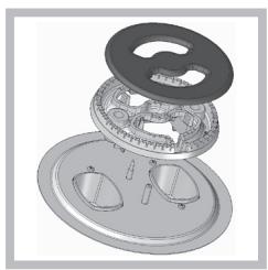 HOTPOINT PCN 752 T/IX/HA - Replacing the Triple ring burner nozzles - 1