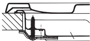 HOTPOINT PCN 752 T/IX/HA - Schema voor de bevestiging van de haken - 1