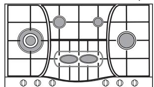 HOTPOINT PHN 962 TS/IX/HA - Praktische Ratschläge für den Gebrauch der hinteren Semi-Fischbrenner - 2