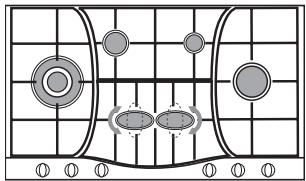 HOTPOINT PHN 962 TS/IX/HA - Praktische Ratschläge für den Gebrauch der hinteren Semi-Fischbrenner - 1