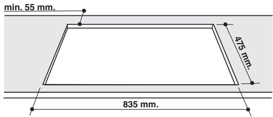 HOTPOINT PHN 962 TS/IX/HA - Fitting the appliance - 2