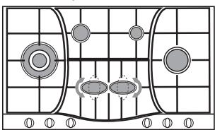 HOTPOINT PHN 962 TS/IX/HA - Conselhos práticos para a utilização dos queimadores principais “Semi-Peixeira” - 1