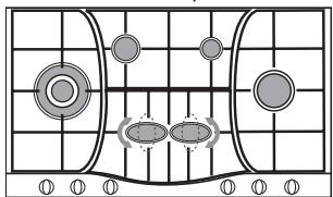HOTPOINT PHN 962 TS/IX/HA - Consejos prácticos para uso de los quemadores centrales “Semi-Elíptica” - 1