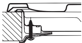 HOTPOINT PHN 962 TS/IX/HA - Schema di fissaggio dei ganci - 3