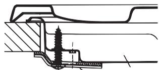 HOTPOINT PHN 962 TS/IX/HA - Schema di fissaggio dei ganci - 1