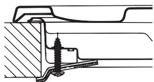 HOTPOINT PKL 641 IX/HA - Schema di fissaggio dei ganci - 3