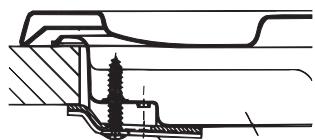 HOTPOINT PKL 641 IX/HA - Scheme de fixation des crochets - 1