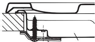 HOTPOINT PKL 642 D2/IX/HA - Schema voor de bevestiging van de haken - 1