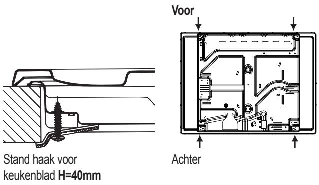 HOTPOINT PKL 642 D2/IX/HAR - Schema voor de bevestiging van de haken - 3