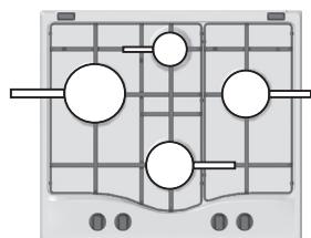 HOTPOINT PKL 741 T/D2/IX/A - Practical advice on using the burners - 1
