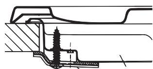 HOTPOINT PKL 741 T/D2/IX/A - Scheme de fixation des crochets - 1