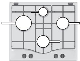 HOTPOINT PKL 741 T/D2/IX/A - Casseroles à utiliser sur les tables de cuisson de 75 cm - 1