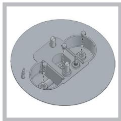 HOTPOINT PKL 741 T/D2/IX/A - Replacing the nozzles on separate "double flame " burners - 2