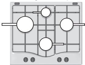 HOTPOINT PKL 741 T/D2/IX/A - Ollas que deben utiliserse en placas de 75~cm - 1