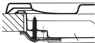HOTPOINT PKL 752 T/EX/HA - Hook fastening diagram - 1