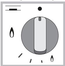 HOTPOINT PKL 752 T/EX/HA - Stufeneinstellung der Flamme - 1