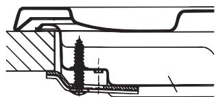 HOTPOINT PKLL 641 D2/IX/HA - Schema voor de bevestiging van de haken - 1