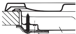 HOTPOINT PKLL 641 D2/IX/HA - Esquema de fijación de los ganchos - 1