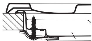 HOTPOINT PKLL 641 D2/IX/HA - Schema di fissaggio dei ganci - 1