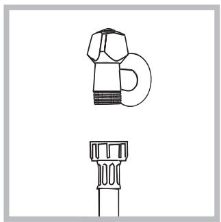 HOTPOINT RPG 822 SS EX - Connecting the water inlet hose - 1