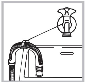 HOTPOINT RSG 721 EX - Raccordement du tuyau de vidange - 2
