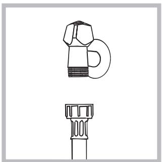 HOTPOINT RSG 944 FR - Connecting the water inlet hose - 1
