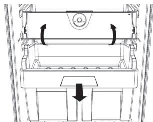 HOTPOINT SZ 12 A1 D/HA - Liha- ja kalalokeron poistaminen: - 1