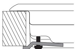 HOTPOINT TQG 752 W/A - Esquema para prender os ganchos - 3