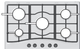 HOTPOINT TQG 752 W/HA - Praktisch advies voor het gebruik van de branders - 1