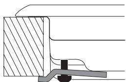 HOTPOINT TQG 752 W/HA - Schema di fissaggio dei ganci - 3