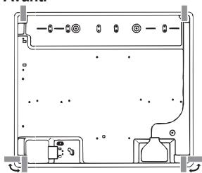 HOTPOINT TQG 752 W/HA - Schema di fissaggio dei ganci - 4