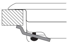 HOTPOINT TQG 752 W/HA - Schema di fissaggio dei ganci - 1