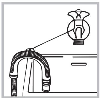 HOTPOINT WDD 10760BX EU - Connecting the drain hose - 2