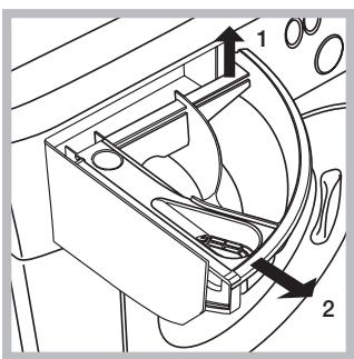 HOTPOINT WDD 10760BX EU - Limpiar el contentedor de detergentes - 1