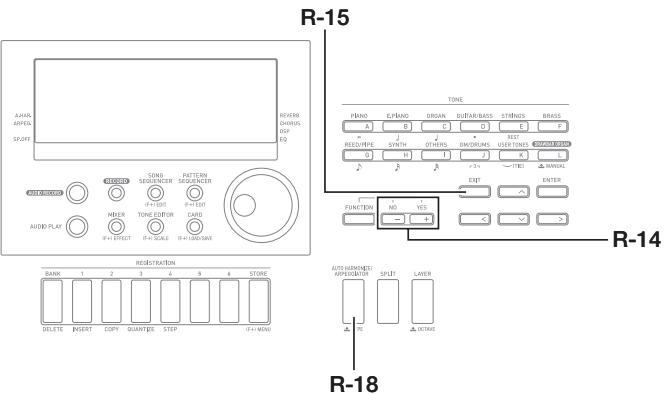 CALOR CTK-7200 - Pour permettre l'arpégiateur hors service, appuyez une nouvelle fois sur le bouton r-18 (AUTO harmonize/arpeggiator). - 2