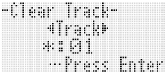 CALOR CTK-7200 - Pour supprimer une piste - 1