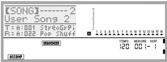CALOR CTK-7200 - Utilisez les boutons r-17 (<, >) pour sélectionner la piste système. - 1