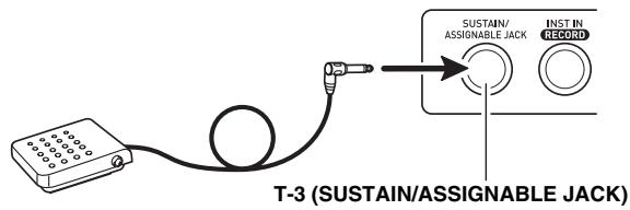 CALOR CTK-7200 - Raccordement d'une pédale - 1