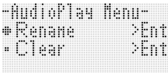 CALOR CTK-7200 - Pour renommer un fichier audio - 1