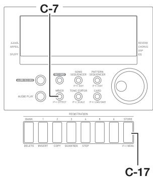CALOR CTK-7200 - Réglages des paramètres des DSP - 3